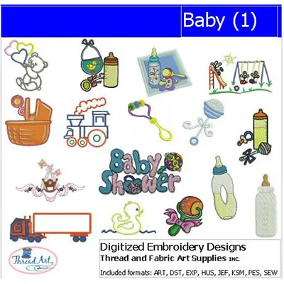 50+ Embroidery Design Sets Child & Nursery ~10+ Per Set - 9 Formats - USB Stick • $16.99