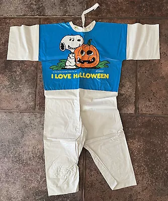 Vintage Snoopy Halloween Costume Size 3-5 Collegeville CREASED SPOTS • $19.99