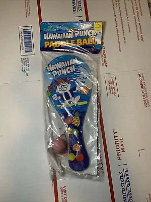 NIP Vintage 1995 Hawaiian Punch Advertising Paddle Ball RARE Imperial 7464 NOS • £9.64