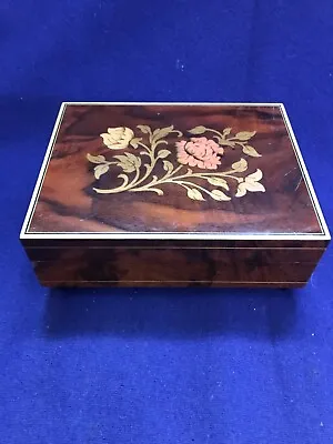 VINTAGE INLAID WOOD ITALIAN SURRIENTO WINDUP MUSIC BOX Dr. Zhivago • $65