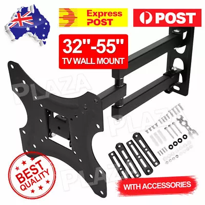 $20.95 • Buy Full Motion TV Wall Mount Bracket Swivel Tilt 32 37 40 42 50 52 55 Inch LED LCD