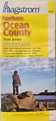 HAGSTROM Ocean County (Northern) Map New Jersey • $19.95
