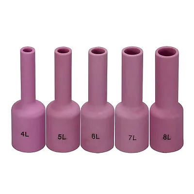 £5 • Buy TIG Gas Lens Ceramic Cup Long Assorted Size Kit Fit SR DTA DB WP 17 18 26 5pcs