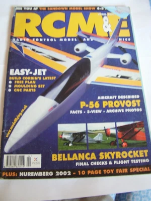£4.85 • Buy Rcm&e Model Aircraft Magazine 2002 April & Original Easy Jet Plans