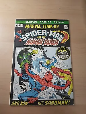 Marvel Team-up #1 (1972) Spider-man & Human Torch Vg • $36