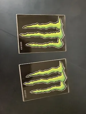 2 Monster Energy Drink Stickers- New 3” X 4” Decal Laptop Skateboard Car Bike  • $5