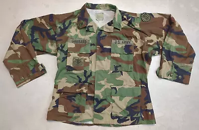 US Military ARMY BDU Woodland Camo Coat Shirt Large Regular Hot Weather Ripstop • $25