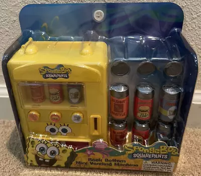 SpongeBob SquarePants Rock Bottom Mini Vending Machine Set NIB • $13