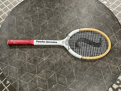 Spalding Vintage Pancho Gonzales Signature Tennis Racket Racquet With Cover • $35