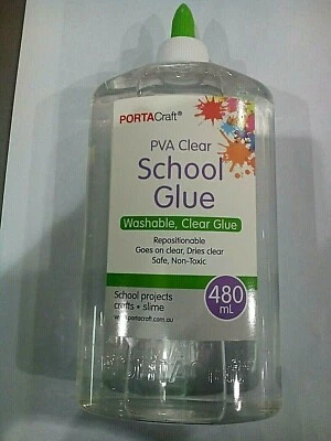 $24.99 • Buy 2 X All Purpose PVA School Glue Clear Glue - 480ml Non-toxic Slime Glue