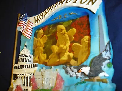 Washington DC Picture Frame 3D Ceramic As Shown. Never Used  • $2.99