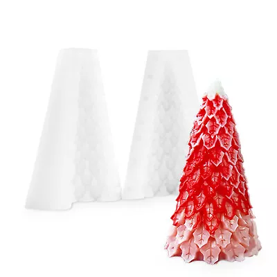 $10.99 • Buy 3D Christmas Pine Cone Silicone Candle Moulds Beeswax Candles Making Mould DIY