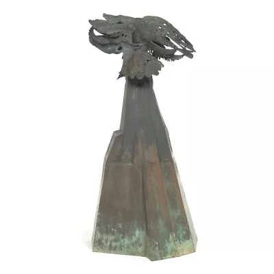 Large Copper/Brass  Metal Sculpture - Ravens Of Odin - Indoor Or Outdoor • $1150