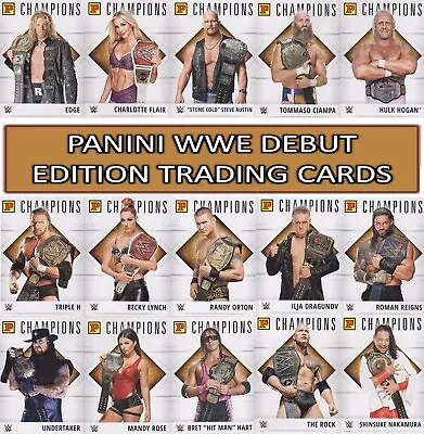 Panini WWE Debut Edition Trading Cards Base Legends Champions #1 To #160 • £0.99