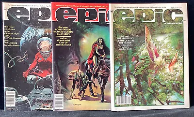 EPIC Illustrated Lot #2-9 11-17. 15 Book Lot VG Or Better. • $750