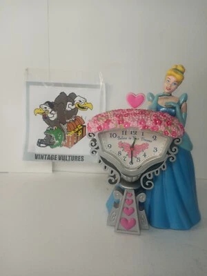 Vintage Disney’s Cinderella Believe In Your Dreams Coin Bank/Alarm Clock-Tested! • $41