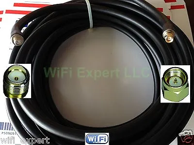 TIMES MICROWAVE® 25-100 Ft LMR400 Antenna Jumper Coax Cable SMA M/F RF Connector • $243.77