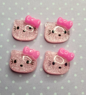 £2.80 • Buy Hello Kitty Flatback Embellishment Decoden Glitter Pink 