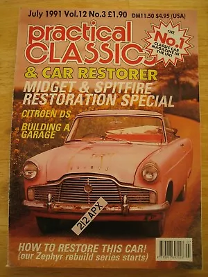 Practical Classics Magazine Jul 1991 Midget Spitfire Citroen Ds Garage Build Zep • £4.99