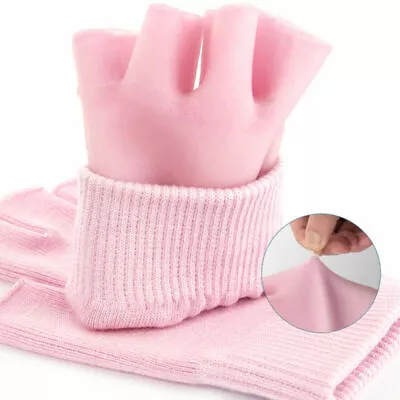 Moisturizing Half Finger Cotton Gloves Cracked Hands Dry Skin • $10.51
