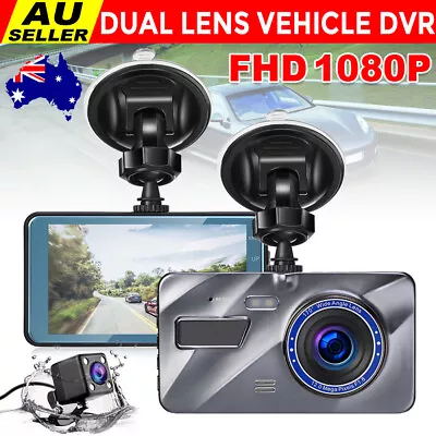 1080P HD Car Dash Camera Front And Rear View Dual Lens Video Recorder G-Sensor • $30.45