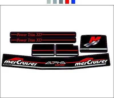 Mercruiser The New 2023 Most Complete Alpha One Gen Two  W/red Rams Sticker Set • $17.95