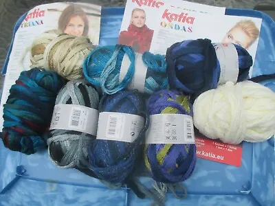 Katia Triana Lux Flounce Ondas Knit Crochet Frilly Mesh Web Yarn Lot • $25