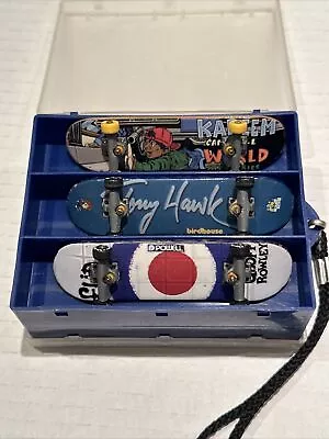 3 Vintage Tech Deck Fingerboards  Tony Hawk Geoff Rowley Kareem Campbell • $60