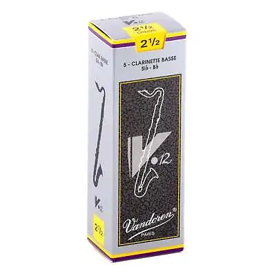 Vandoren CR6225 Bass Clarinet V.12 Reeds Strength 2.5; Box Of 5 • $30