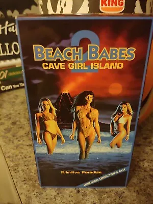 Beach Babes 2 VHS 1998 Cave Girl Island Cult Video Tape Fantasy Boobs B-movie • $10