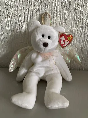 £220 • Buy Ty Beanie Baby Halo Bear 1998 RARE Brown Nose