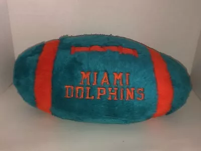 RARE Miami Dolphis Plush NFL Football Pillow Stuffed Collectible 19  RARE • $49.95
