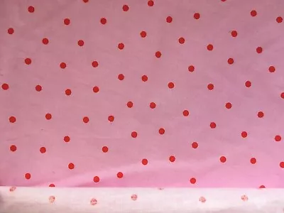 33cm X 59cm IKEA Rosali Fabric Dot Mini Spot Pink Lightweight Cotton New • £3.29