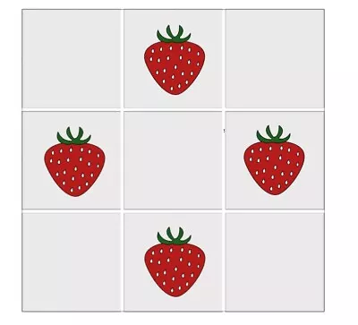 Strawberry Vinyl Wall Tile Decals Bathroom/Kitchen Home Deco Transfer Stickers  • £2.25