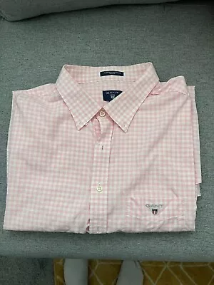 Pink And White Checkered Gant Shirt • £10