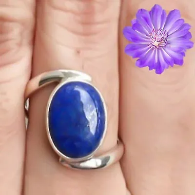 Lapis Lazuly Gemstone 925 Sterling Silver Handmade Ring Jewelry In All Size • $7.35
