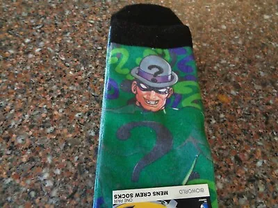 The Riddler Crew Socks Size 10-13 NWT Batman Bioworld DC • $14.75