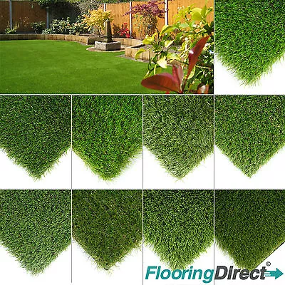 CLEARANCE Luxury Artificial Grass Astro Turf  Realistic Fake Lawn Green Garden • £181.72