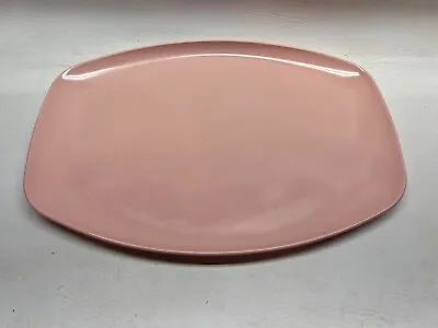 Vintage MCM  Windsor Melmac Pink Serving Platter   13.75  X 9.75    No.416-1 • $11.95
