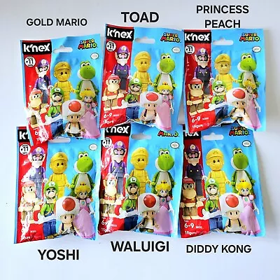K'nex Super Mario Series 11 Blind Bag Near Complete Set Of 6 Waluigi Diddy Kong • $75