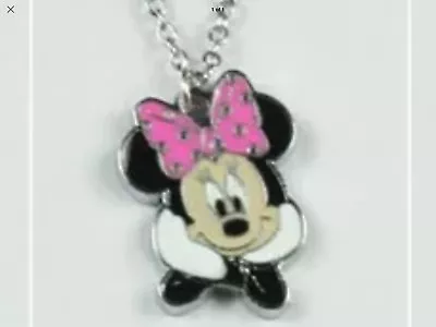 Minnie Mouse Necklace In Pink • $4.75