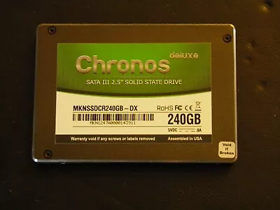 Mushkin Chronos Deluxe 240GB SSD 2.5  SATA III MKNSSDCR240GB-DX Toggle NAND MLC • $32.99