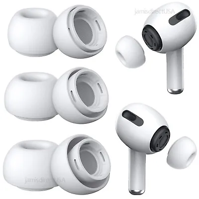 Replacement 3 Pairs Silicone Ear Tips Earbuds Covers For Apple AirPods Pro S/M/L • $4.75