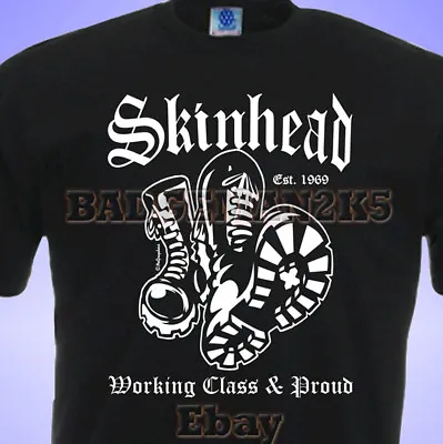 £11.50 • Buy SKINHEAD Boots WORKING CLASS And PROUD SCOOTER SkA MENS T-SHIRT