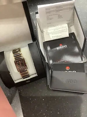 Rado Man's Ceramic Watch Box Documents Orig Reciept. • £450