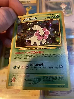 Pokémon TCG Japanese Meganium Neo Genesis 10/111 Holo Unlimited Holo Rare • $40