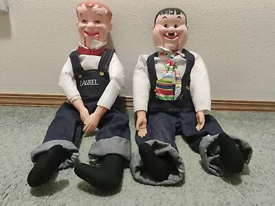 Vintage Stan Laurel & Oliver Hardy(Laurel & Hardy) 24  Ventriloquist Doll Puppet • $100