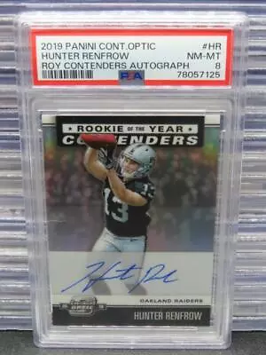 2019 Contenders Optic Hunter Renfrow ROY Contenders Prizm Auto RC #ROY-HR PSA 8 • $0.99