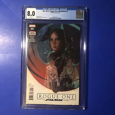 Star Wars: Rogue One #1 CGC 8.0 1st Appearance Cassian Andor Jyn Erso Comic 2017 • $46.40