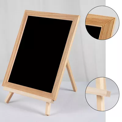 Kids Magnetic Chalkboard Easel Wooden Painting Stand-RO • £11.55